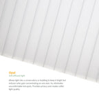 35mm Opal Polycarbonate Sheet Cut-to-Size