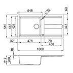 Best 480 Elleci 1 Bowl Granite Kitchen Sink - All Colours