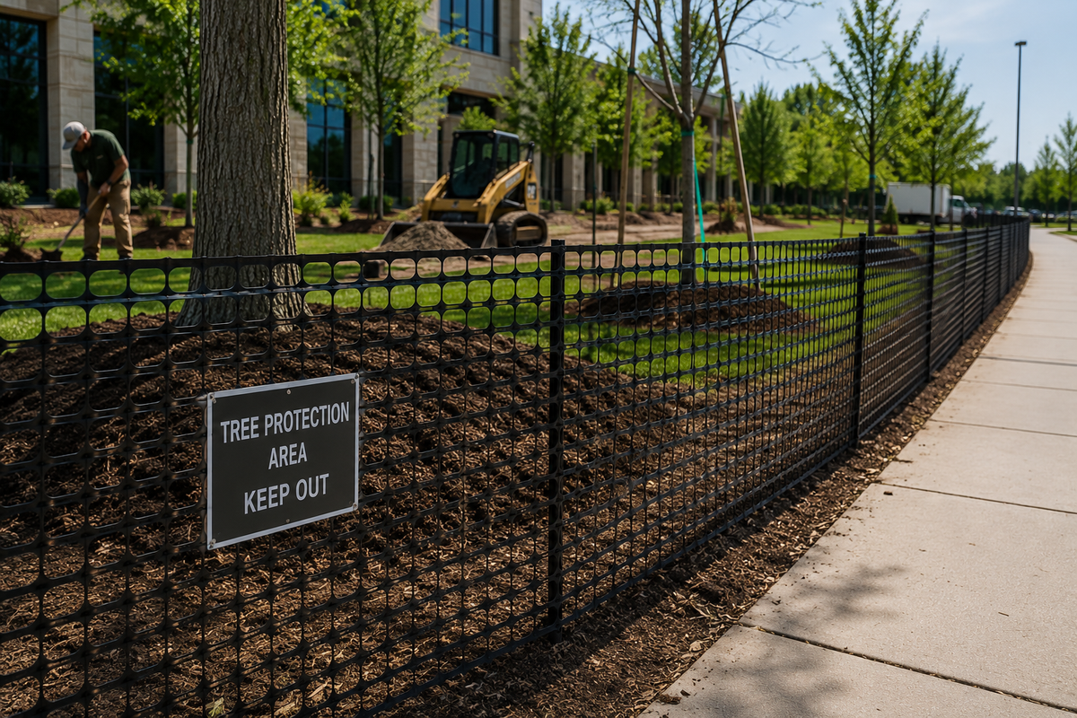Black Safety Barrier Fence - 4' x 100'