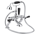 Black Deck Mounted Shower Mixer