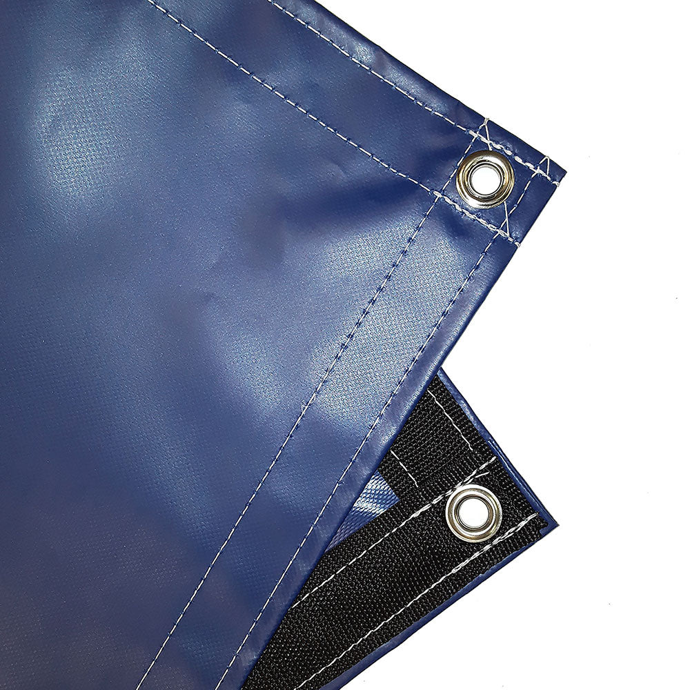 18 oz Heavy Duty Blue Coated Vinyl Tarp by AtlasShield®