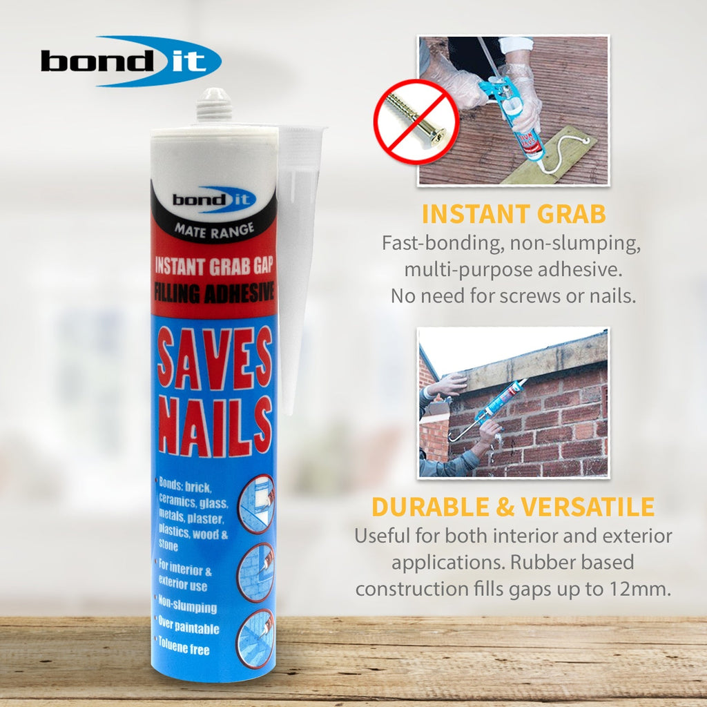 Saves Nails Instant Grab Adhesive