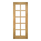 Bristol Unfinished Oak Bevelled Glaze Internal Door - All Sizes - Deanta
