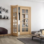 Bristol Oak Unfinished Bevelled Glaze Internal Door - All Sizes