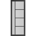 Brixton Black Prefinished Glazed Internal Door - All Sizes