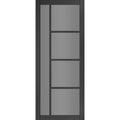 Brixton Black Prefinished Tinted Glazed Internal Door - All Sizes
