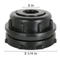 PolyPro Threaded Bulkhead Fitting - 2" - (3 1/4" Opening)