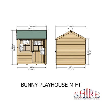 Bunny Playhouse - All Sizes