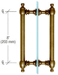 CRL 8" Colonial Style Back-to-Back Pull Handles