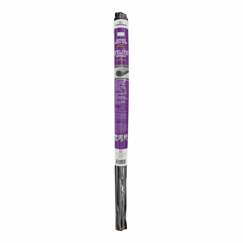 9 ft. Black Aluminum and Vinyl Garage Door Bottom Seal