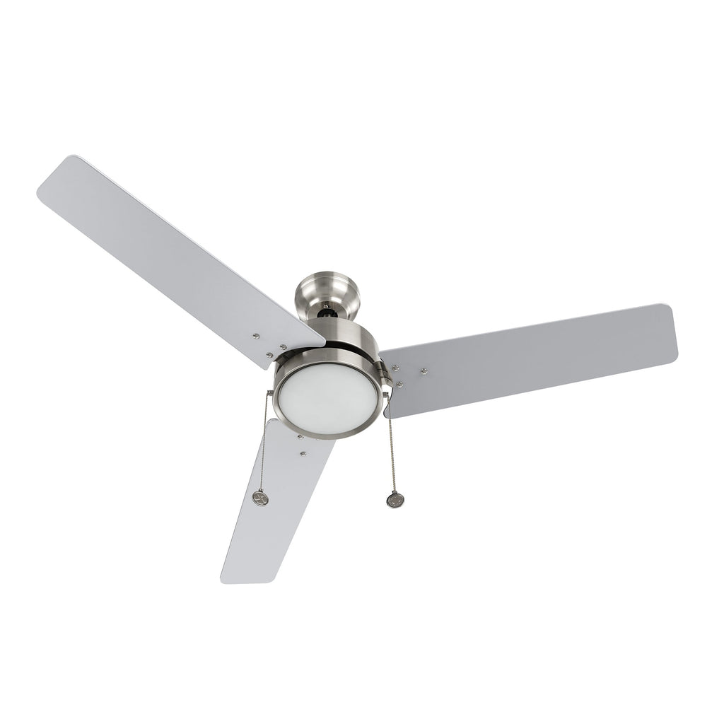 VINK 52 inch 3-Blade Ceiling Fan with LED Light & Pull Chain