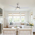 VINK 52 inch 3-Blade Ceiling Fan with LED Light & Pull Chain