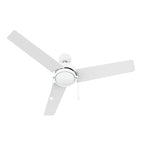 VINK 52 inch 3-Blade Ceiling Fan with LED Light & Pull Chain