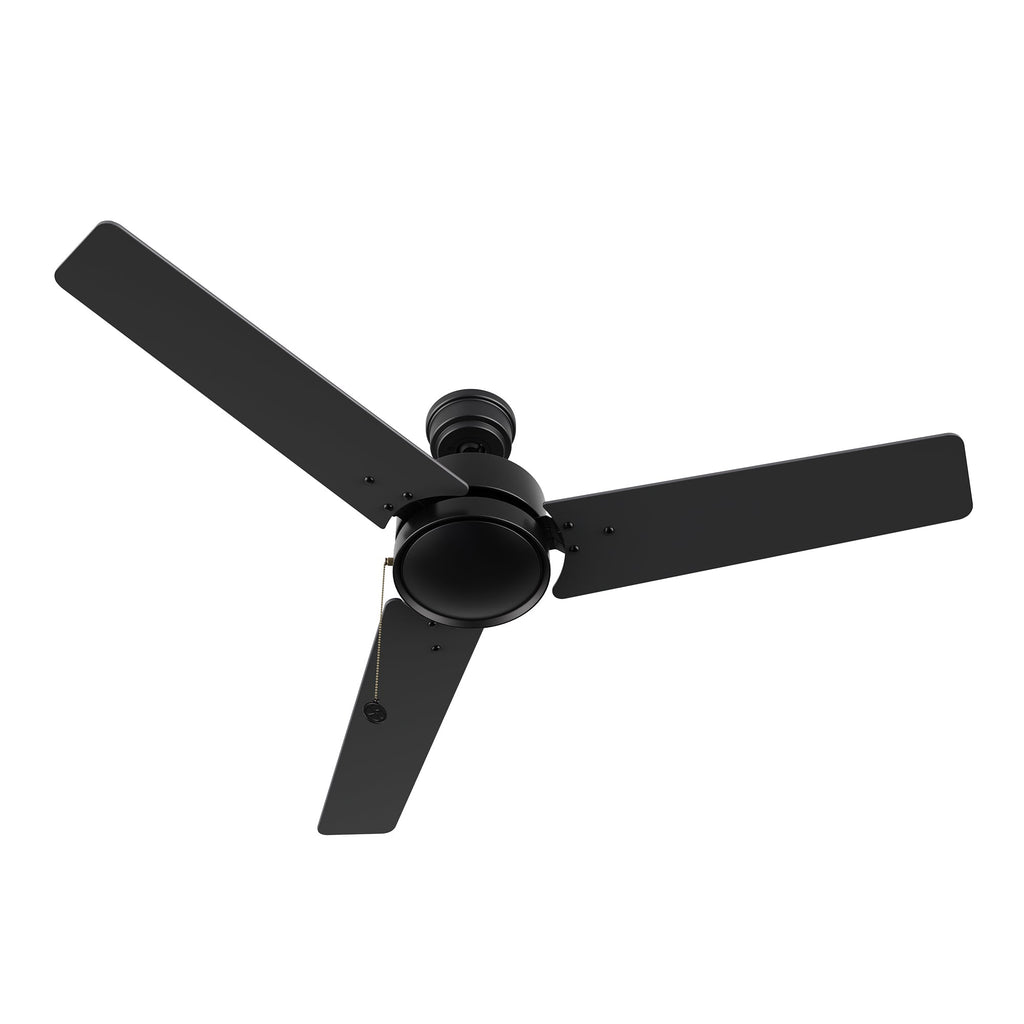 VINK 52 inch 3-Blade No Light Ceiling Fan with Pull Chain