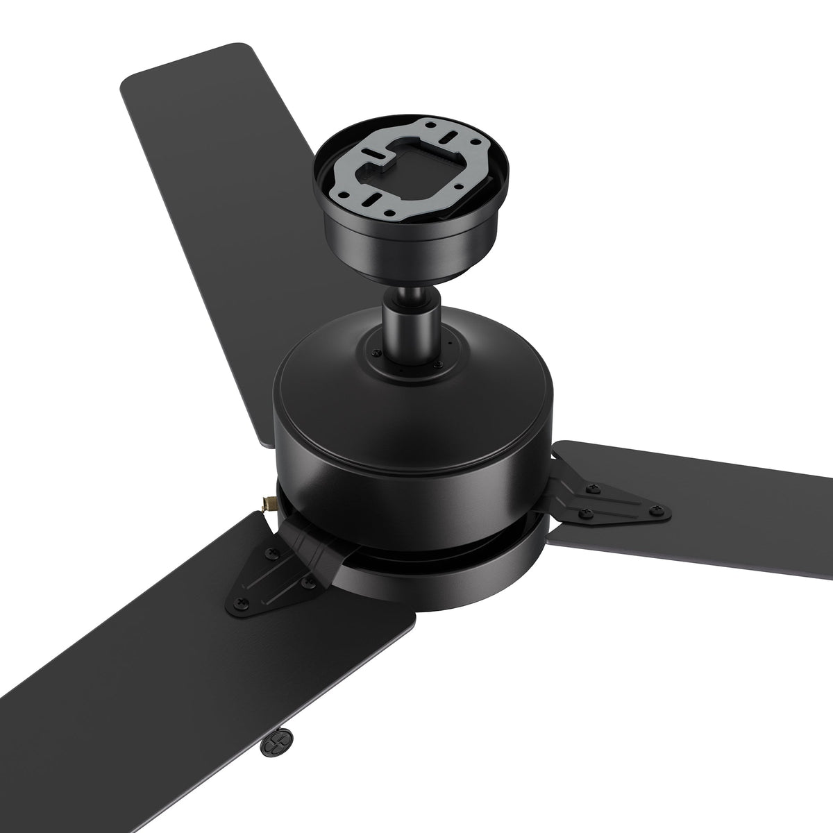 VINK 52 inch 3-Blade No Light Ceiling Fan with Pull Chain