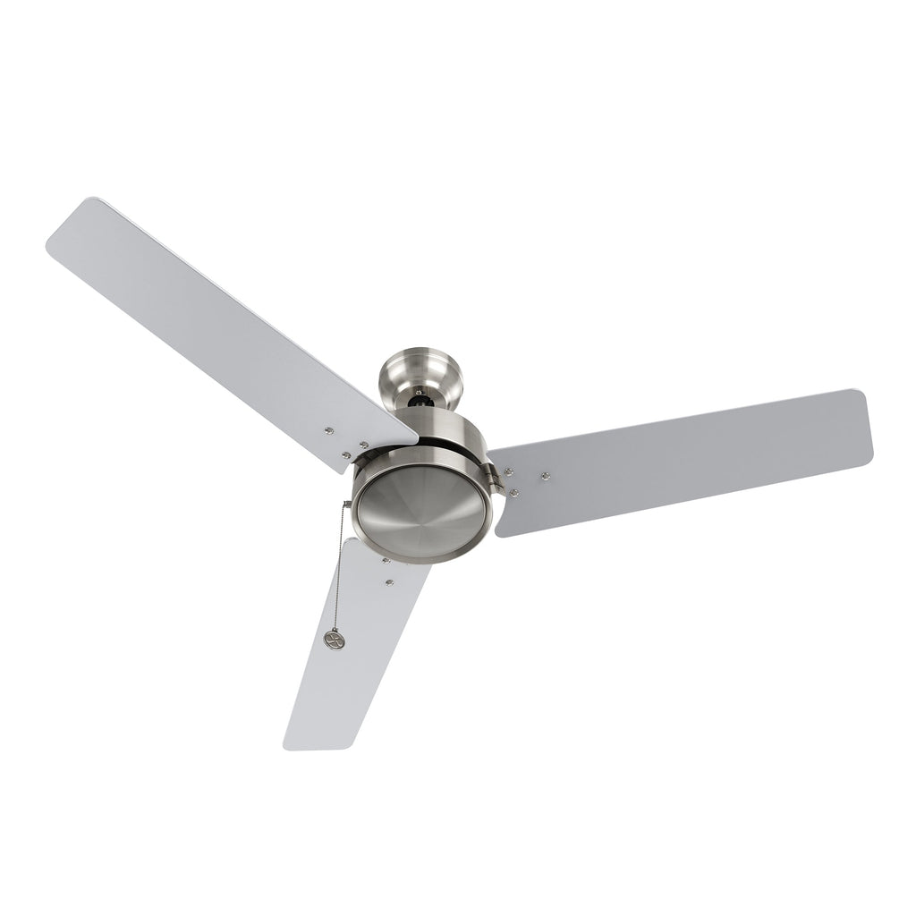 VINK 52 inch 3-Blade No Light Ceiling Fan with Pull Chain