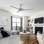 VINK 52 inch 3-Blade No Light Ceiling Fan with Pull Chain