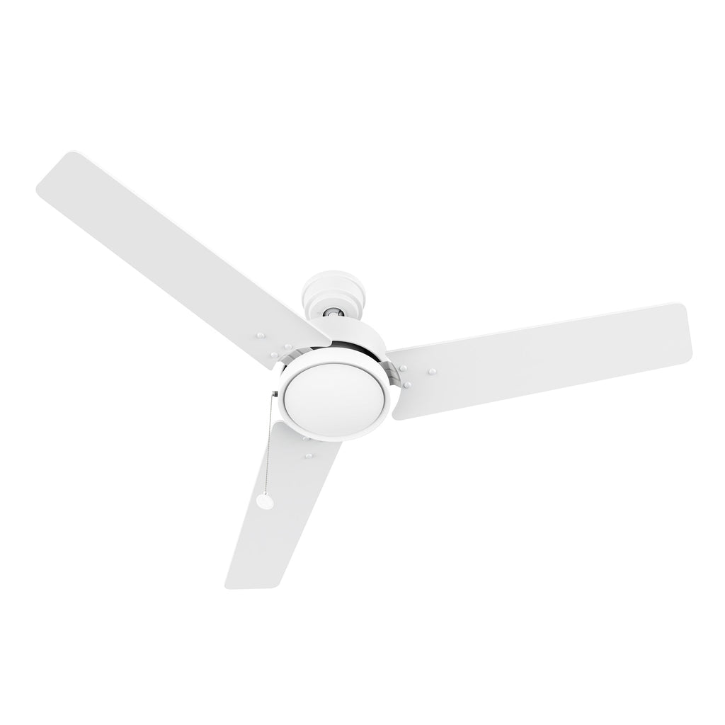 VINK 52 inch 3-Blade No Light Ceiling Fan with Pull Chain