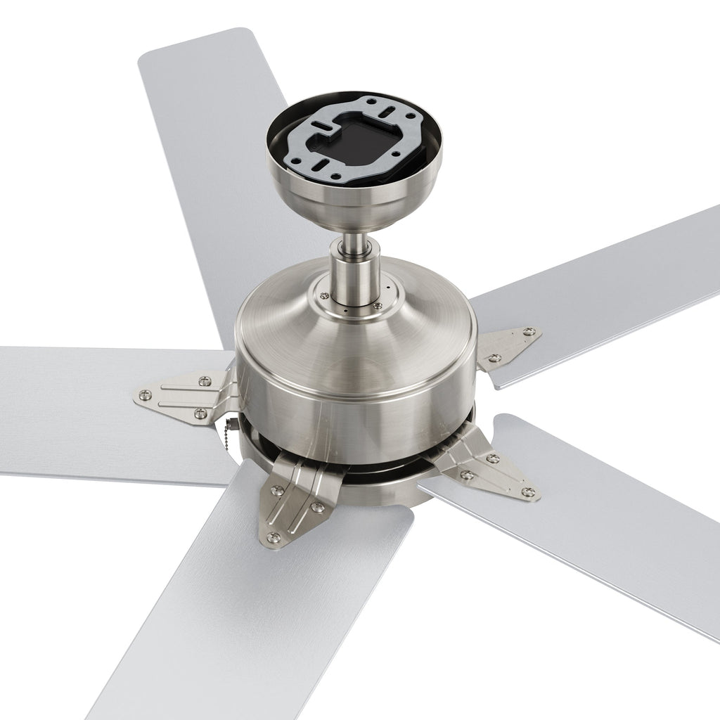 VINK 52 inch 5-Blade No Light Ceiling Fan with Pull Chain