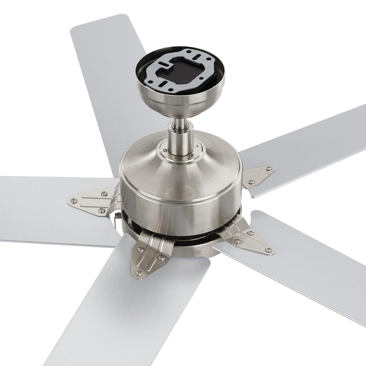 VINK 52 inch 5-Blade No Light Ceiling Fan with Pull Chain