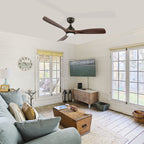 ECOSKY 52 inch 3-Blade Ceiling Fan with LED Light & Remote