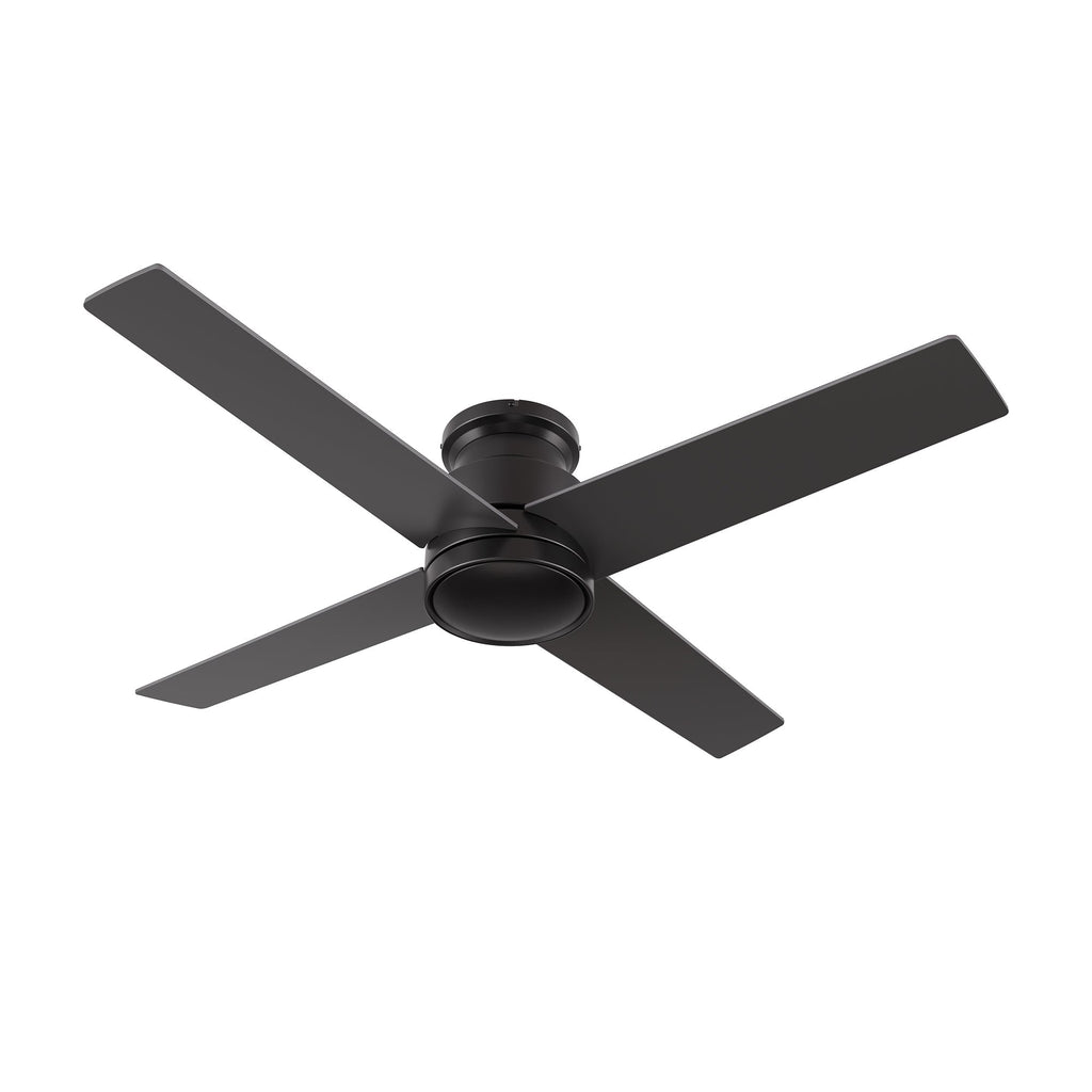 SANTANA 52 inch 4-Blade Flush Mount No Light Ceiling Fan with Remote
