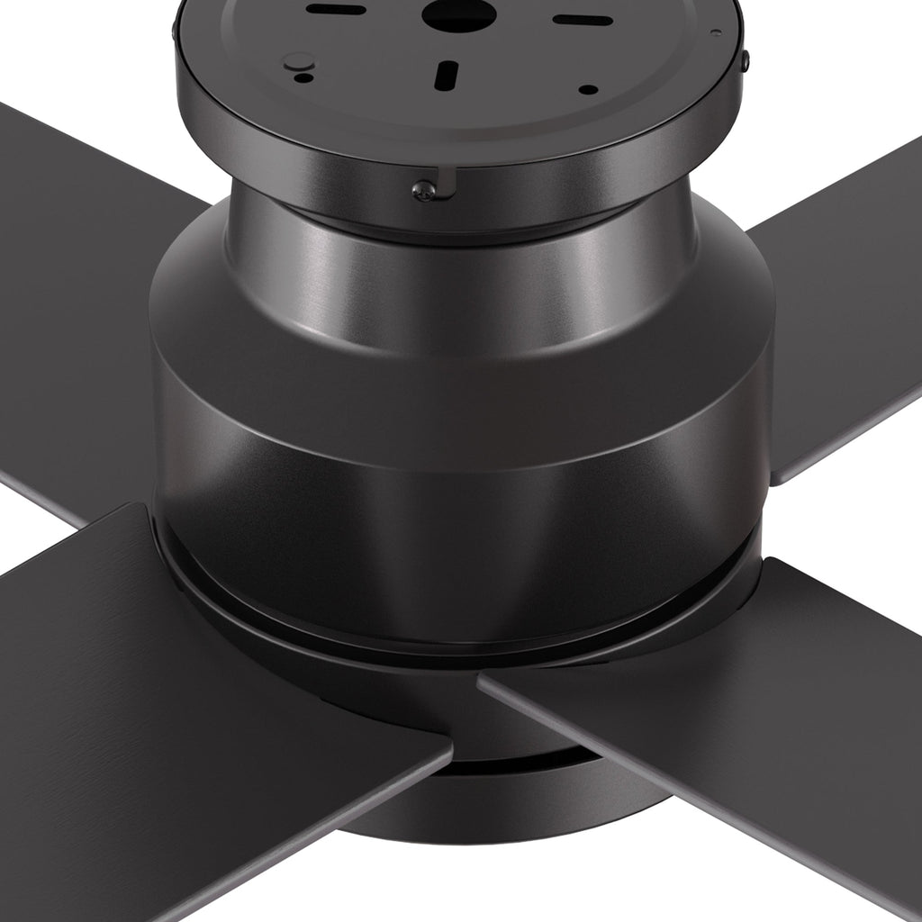 SANTANA 52 inch 4-Blade Flush Mount No Light Ceiling Fan with Remote