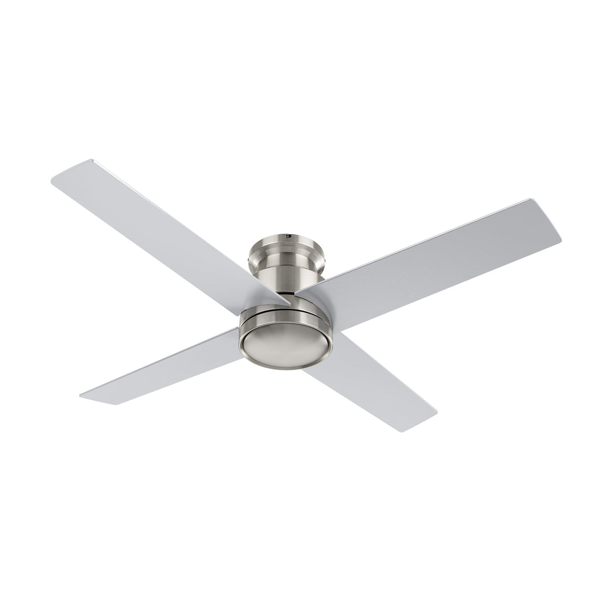 SANTANA 52 inch 4-Blade Flush Mount No Light Ceiling Fan with Remote