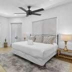 SANTANA 52 inch 5-Blade No Light Ceiling Fan with Remote