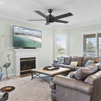 SANTANA 52 inch 5-Blade No Light Ceiling Fan with Remote