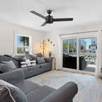 SANTANA 52 inch 3-Blade No Light Ceiling Fan with Wall Control