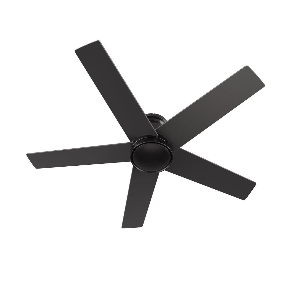 SANTANA 52 inch 5-Blade Flush Mount No Light Ceiling Fan with Wall Control