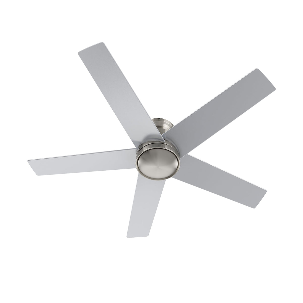 SANTANA 52 inch 5-Blade Flush Mount No Light Ceiling Fan with Wall Control