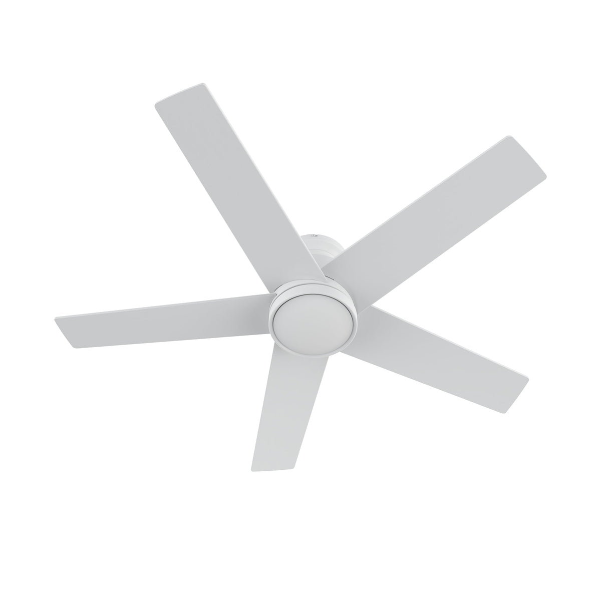 SANTANA 52 inch 5-Blade Flush Mount No Light Ceiling Fan with Wall Control
