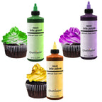 U.S. Cake Supply by Chefmaster 6 Color Neon 9-Ounce Cake Color Kit
