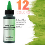 2-Ounce 12-Color Airbrush Cake Color Kit with USA Color Mixing Wheel