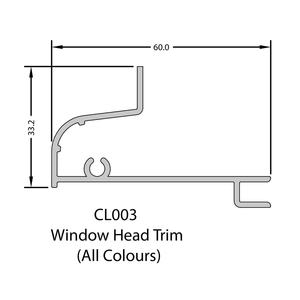 Coastline Cladding Window Head Trim
