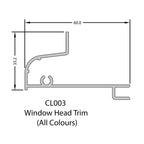 Coastline Cladding Window Head Trim