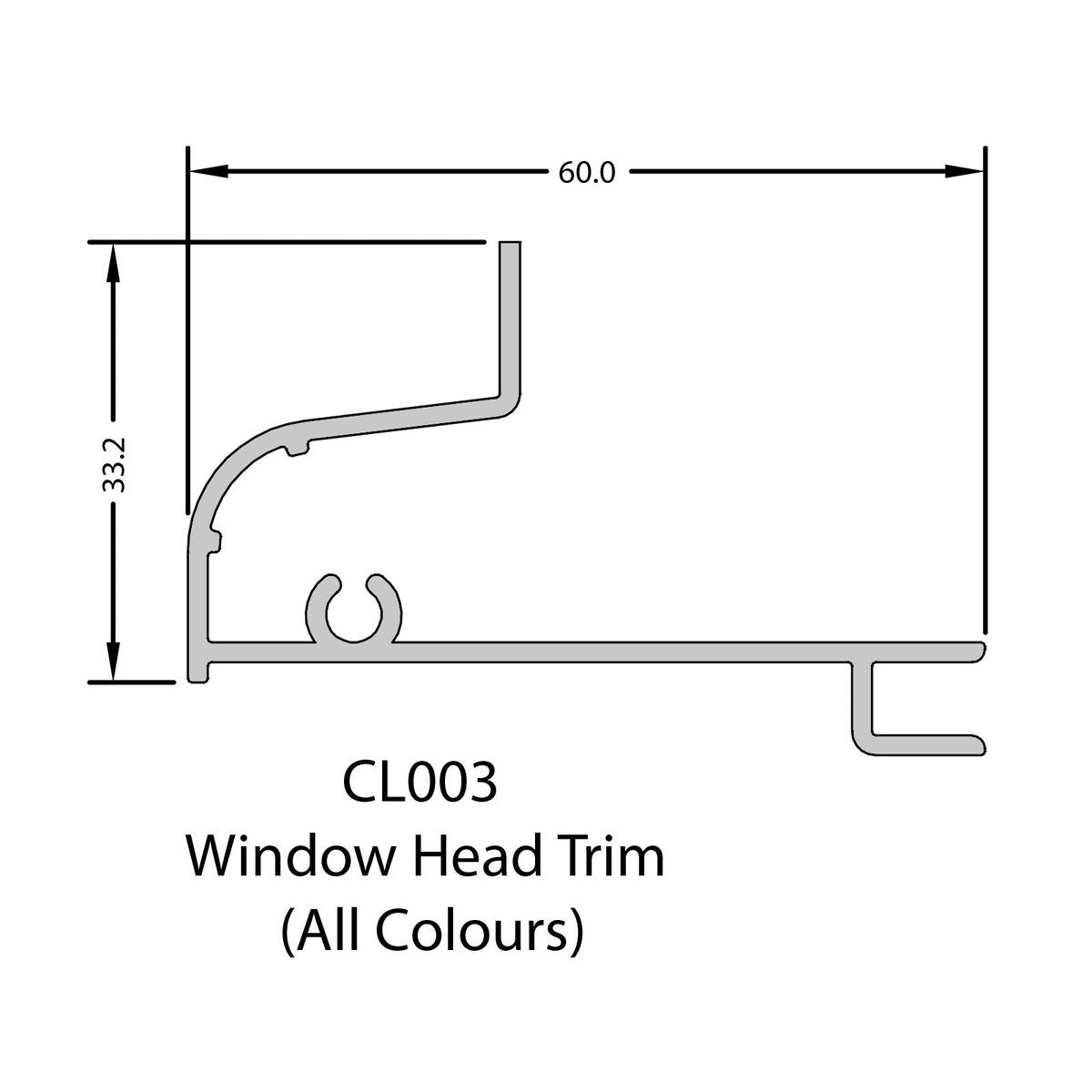 Coastline Cladding Window Head Trim