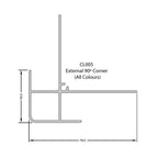 Coastline Cladding External Corner Trim
