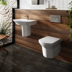 Trello Modern Wall Hung Toilet With Soft Close Seat - White