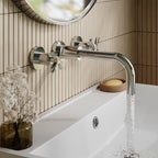 Cylin 3 Hole Wall Mounted Basin Mixer Tap
