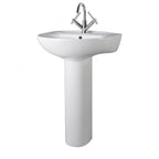 Sydney Basin with Full Pedestal - 550mm Wide - 1 or 2 TH - White