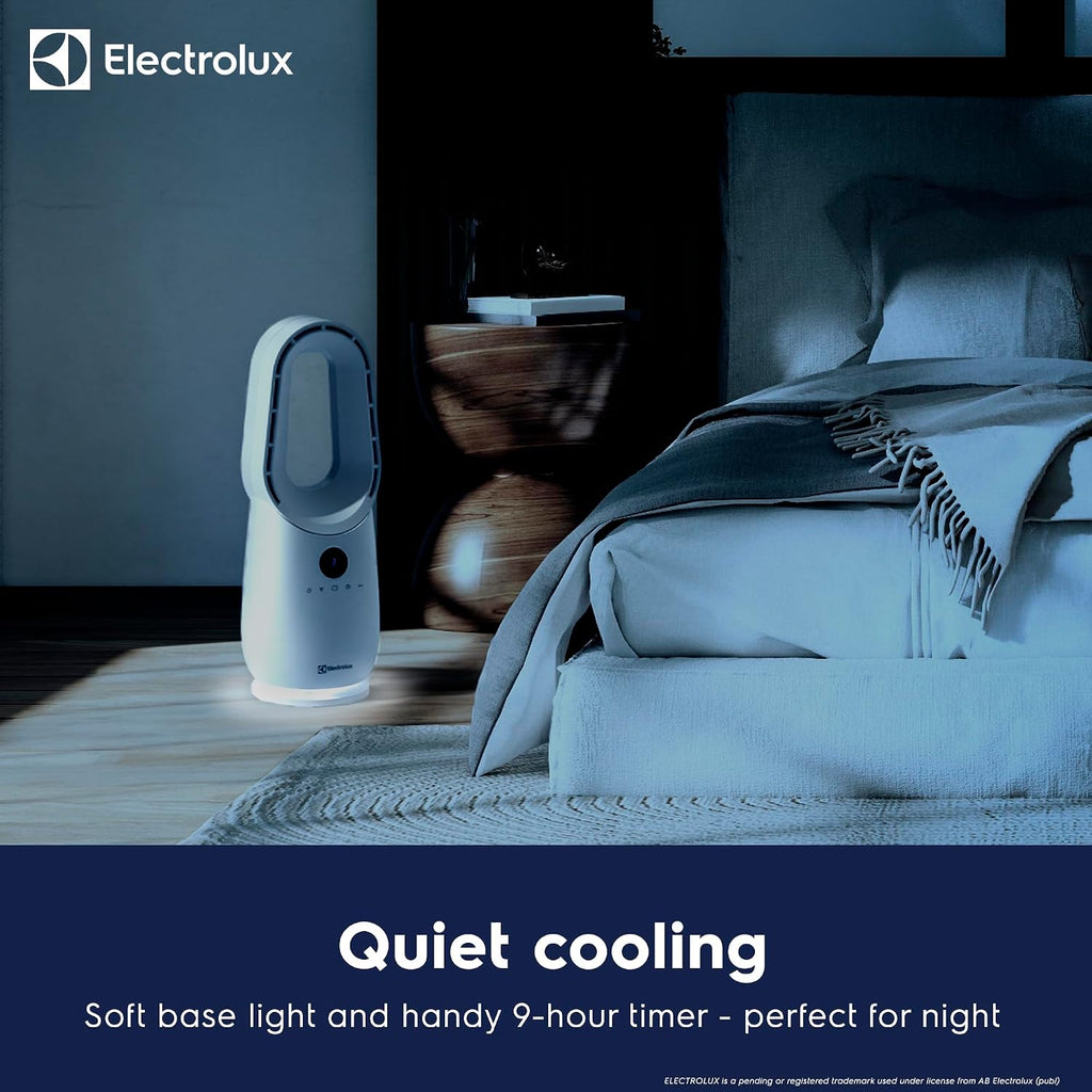 Electrolux AirGlide COL1726 Compact Bladeless Freestanding Desktop Fan White