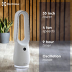 Electrolux AirGlide Pro COL1727EL Freestanding 4-Speed Bladeless Fan - White