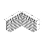 Forest Linear Corner Planter - All Sizes