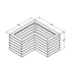 Forest Linear Corner Planter - All Sizes