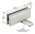 CRL Hydraulic Patch Fitting with 2-9/16" Setback - 90º Hold Open Model