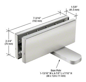 CRL Hydraulic Patch Fitting with 2-9/16" Setback - 90º Hold Open Model