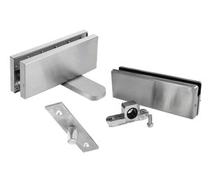 CRL Steel Hydraulic Patch Door Set Hold Open